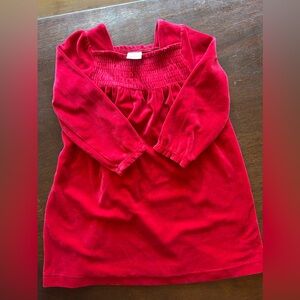 NWOT Hanna Andersson Red Velvet Dress 3T